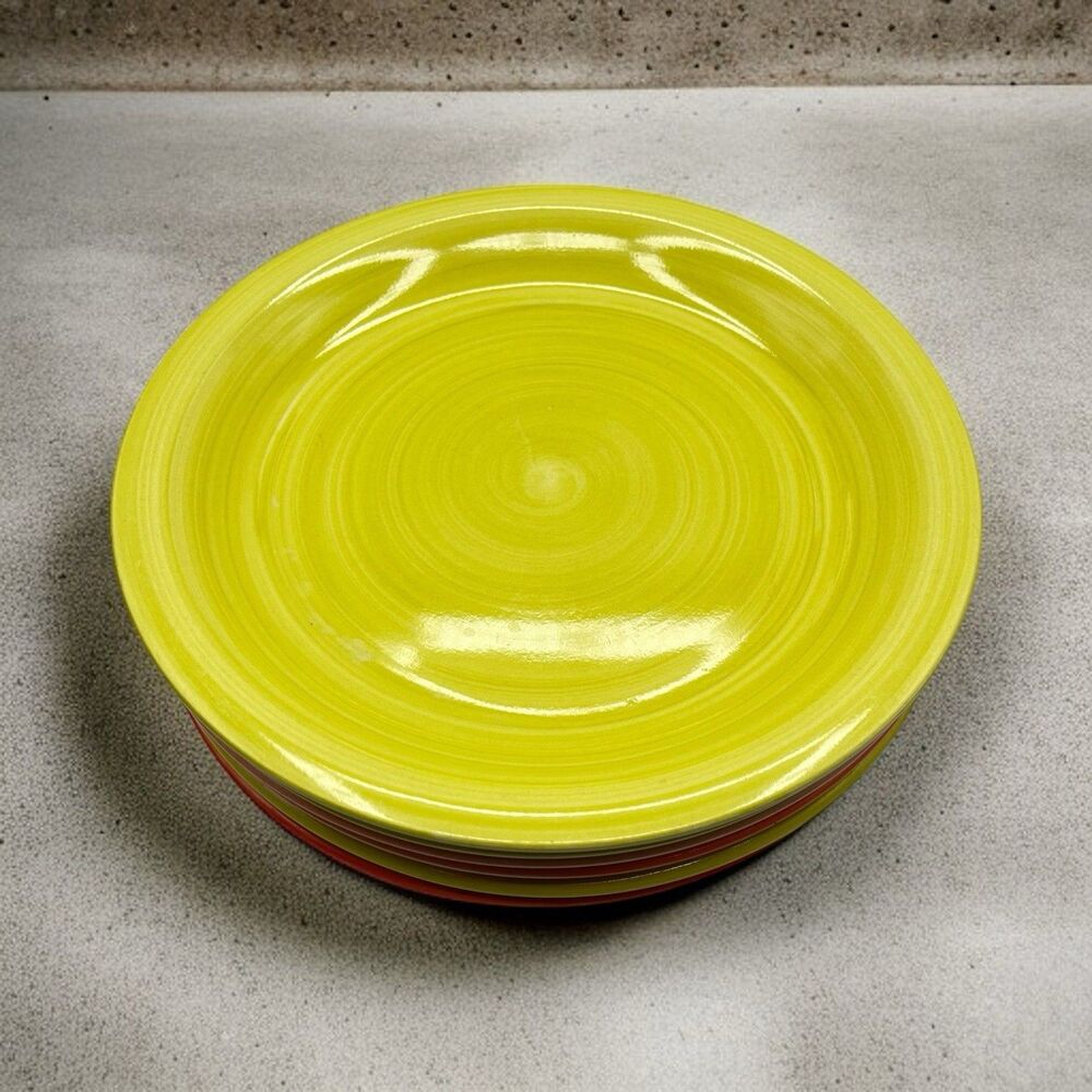 Citrus Grove Orange & Green 10 5/8in Dinner Plate - Set Of 6